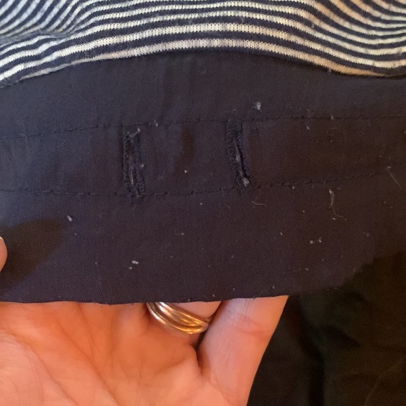 Navy mixed media sailor striped tee - Picture 4 of 5